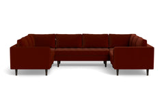 Sadie 5pc Sectional Sofa :: Leg Finish: Espresso