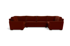 Maverick 5pc Sectional Sofa :: Leg Finish: Espresso