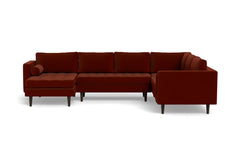 Sadie 4pc Sectional Sofa :: Leg Finish: Espresso / Configuration: LAF - Chaise on the Left