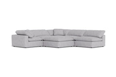 Westover 6pc Sectonal Sofa W/ Ottoman :: Leg Finish: Espresso