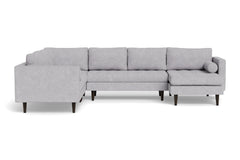 Sadie 4pc Sectional Sofa :: Leg Finish: Espresso / Configuration: RAF - Chaise on the Right