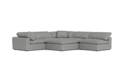 Westover 6pc Sectonal Sofa W/ Ottoman :: Leg Finish: Espresso