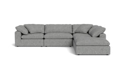 Westover 5pc Sectional Sofa W/ Ottoman :: Leg Finish: Espresso