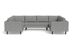Sadie 5pc Sectional Sofa :: Leg Finish: Espresso