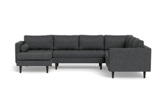 Sadie 4pc Sectional Sofa :: Leg Finish: Espresso / Configuration: LAF - Chaise on the Left