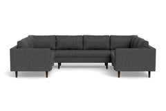 Sadie 5pc Sectional Sofa :: Leg Finish: Espresso