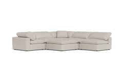Westover 6pc Sectonal Sofa W/ Ottoman :: Leg Finish: Espresso
