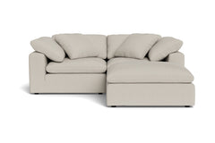 Westover 3pc Sectional Sofa W/ Ottoman :: Leg Finish: Espresso