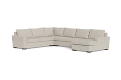 Maverick 4pc Sectional Sofa :: Leg Finish: Espresso / Configuration:RAF - Chaise on the Right