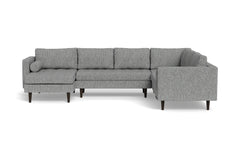 Sadie 4pc Sectional Sofa :: Leg Finish: Espresso / Configuration: LAF - Chaise on the Left