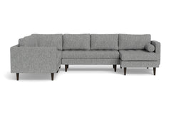 Sadie 4pc Sectional Sofa :: Leg Finish: Espresso / Configuration: RAF - Chaise on the Right