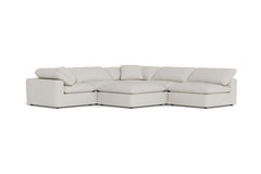 Westover 6pc Sectonal Sofa W/ Ottoman :: Leg Finish: Espresso