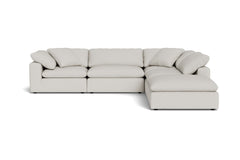 Westover 5pc Sectional Sofa W/ Ottoman :: Leg Finish: Espresso