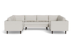 Sadie 5pc Sectional Sofa :: Leg Finish: Espresso