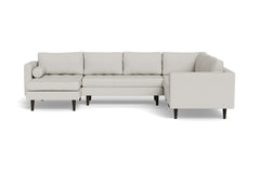 Sadie 4pc Sectional Sofa :: Leg Finish: Espresso / Configuration: LAF - Chaise on the Left
