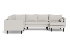 Sadie 4pc Sectional Sofa :: Leg Finish: Espresso / Configuration: RAF - Chaise on the Right