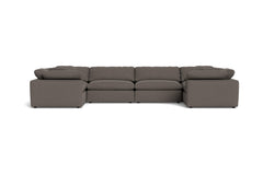 Westover 6pc Sectional Sofa :: Leg Finish: Espresso