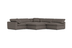 Westover 6pc Sectonal Sofa W/ Ottoman :: Leg Finish: Espresso
