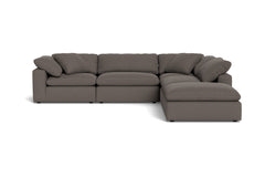Westover 5pc Sectional Sofa W/ Ottoman :: Leg Finish: Espresso