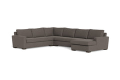 Maverick 4pc Sectional Sofa :: Leg Finish: Espresso / Configuration:RAF - Chaise on the Right