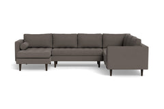 Sadie 4pc Sectional Sofa :: Leg Finish: Espresso / Configuration: LAF - Chaise on the Left