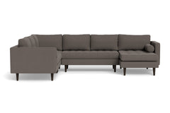 Sadie 4pc Sectional Sofa :: Leg Finish: Espresso / Configuration: RAF - Chaise on the Right