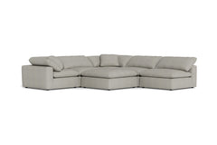 Westover 6pc Sectonal Sofa W/ Ottoman :: Leg Finish: Espresso