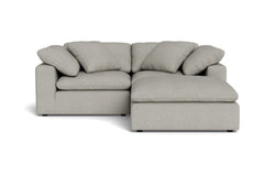 Westover 3pc Sectional Sofa W/ Ottoman :: Leg Finish: Espresso
