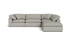 Westover 5pc Sectional Sofa W/ Ottoman :: Leg Finish: Espresso