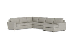 Maverick 4pc Sectional Sofa :: Leg Finish: Espresso / Configuration:RAF - Chaise on the Right