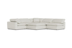 Westover 6pc Sectonal Sofa W/ Ottoman :: Leg Finish: Espresso