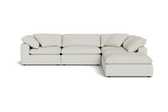 Westover 5pc Sectional Sofa W/ Ottoman :: Leg Finish: Espresso