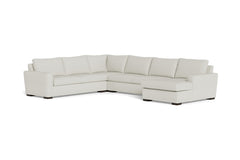 Maverick 4pc Sectional Sofa :: Leg Finish: Espresso / Configuration: RAF - Chaise on the Right