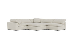 Westover 6pc Sectonal Sofa W/ Ottoman :: Leg Finish: Espresso