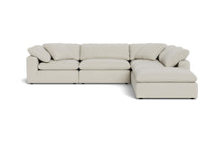 Westover 5pc Sectional Sofa W/ Ottoman :: Leg Finish: Espresso