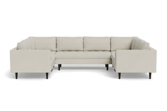 Sadie 5pc Sectional Sofa :: Leg Finish: Espresso