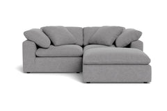 Westover 3pc Sectional Sofa W/ Ottoman :: Leg Finish: Espresso