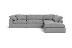 Westover 5pc Sectional Sofa W/ Ottoman :: Leg Finish: Espresso