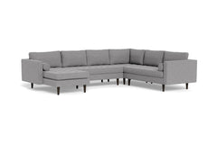 Sadie 4pc Sectional Sofa :: Leg Finish: Espresso / Configuration: LAF - Chaise on the Left