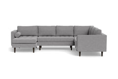 Sadie 4pc Sectional Sofa :: Leg Finish: Espresso / Configuration: LAF - Chaise on the Left