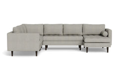 Sadie 4pc Sectional Sofa :: Leg Finish: Espresso / Configuration: RAF - Chaise on the Right