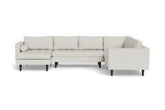 Sadie 4pc Sectional Sofa :: Leg Finish: Espresso / Configuration: LAF - Chaise on the Left