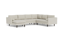 Sadie 4pc Sectional Sofa :: Leg Finish: Espresso / Configuration: LAF - Chaise on the Left
