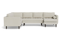 Sadie 4pc Sectional Sofa :: Leg Finish: Espresso / Configuration: RAF - Chaise on the Right