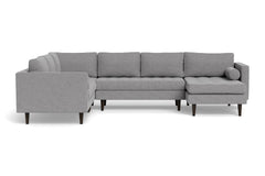 Sadie 4pc Sectional Sofa :: Leg Finish: Espresso / Configuration: RAF - Chaise on the Right