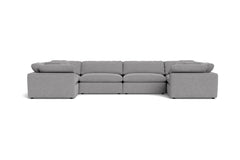 Westover 6pc Sectional Sofa :: Leg Finish: Espresso