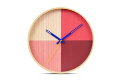 Flor Wall Clock by Cloudnola RED