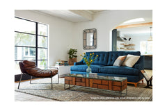 Bannister Queen Size Sleeper Sofa Bed :: Leg Finish: Natural / Sleeper Option: Deluxe Innerspring Mattress