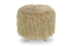 Wilkins Faux Fur Ottoman