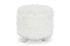 Wilkins Faux Fur Ottoman